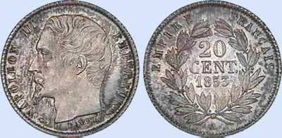 20 Centimes NAPOLEON III Grosse Tte